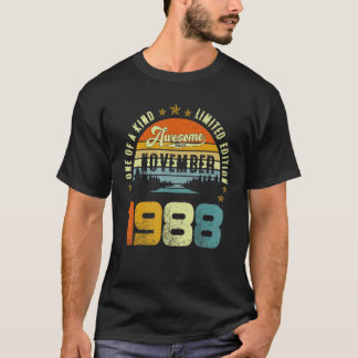 T-shirt One Of A Kind Limited Edition Awesome Since Novemb