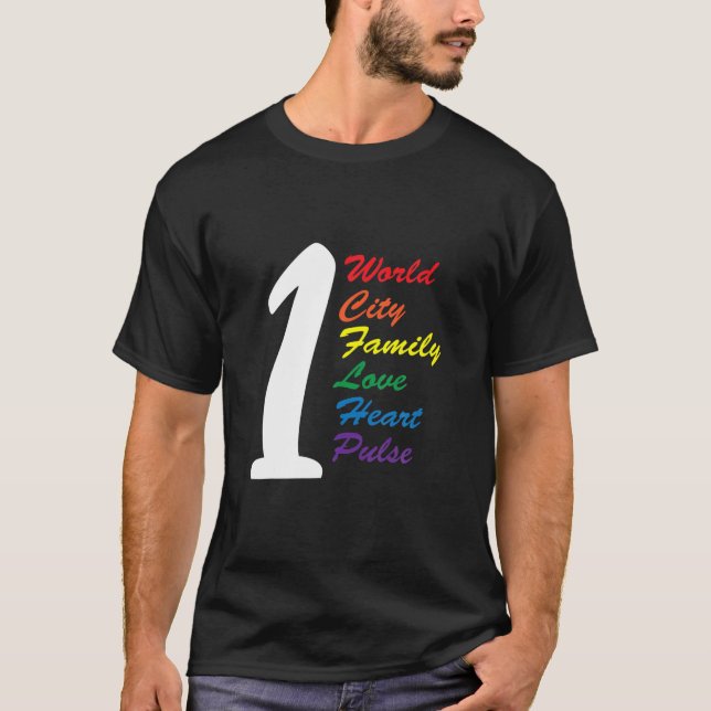 T-shirt One Pulse LGBT (Devant)
