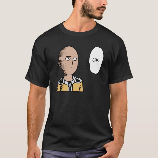 T-shirt One Punch OK Man Funny Saitama (Devant)