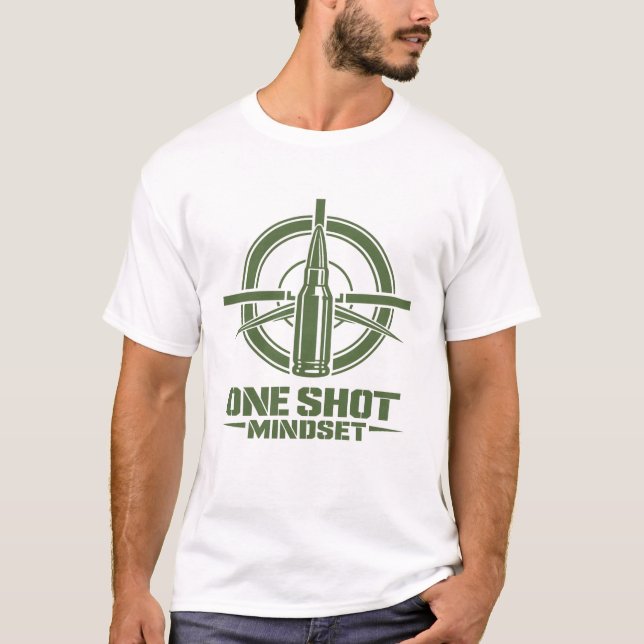 T-shirt One Shot Mindset Tactical Bullet (Devant)