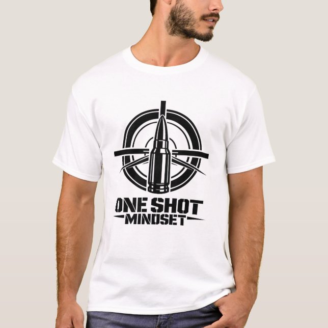 T-shirt One Shot Mindset Tactical Bullet (Devant)