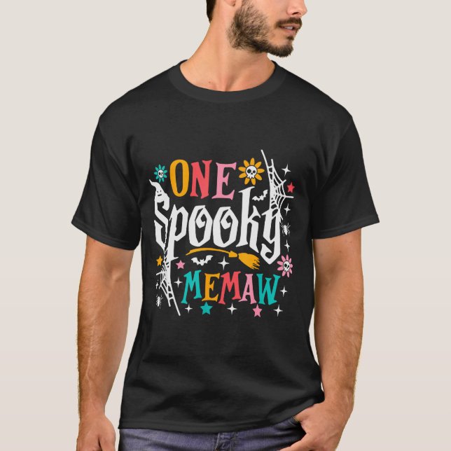 T-shirt One Soky Memaw Shirt Funny Halloween Soky Grandma  (Devant)