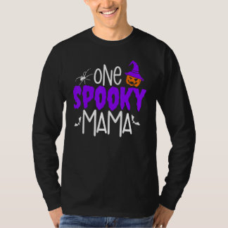 T-shirt One Spooky Mama Pumpkin Halloween Holiday