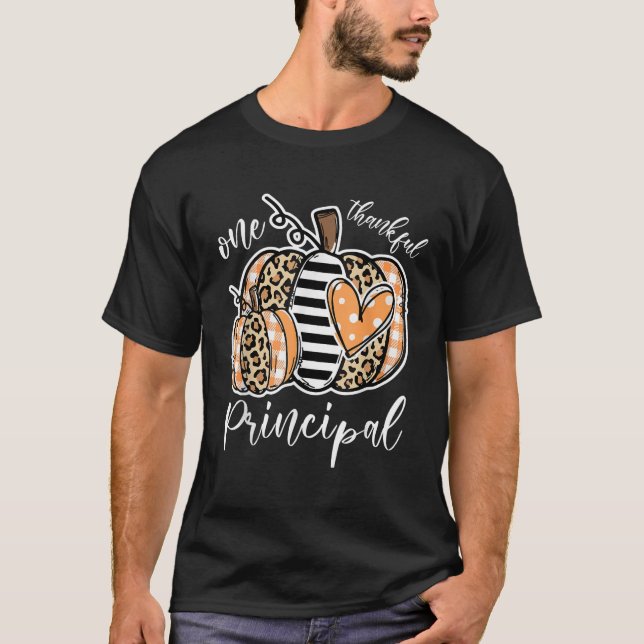 T-shirt One Thankful Assistant Principal Thanksgiving Day  (Devant)