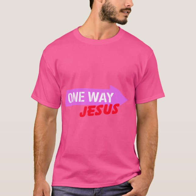 T-shirt One Way Jesus (Devant)