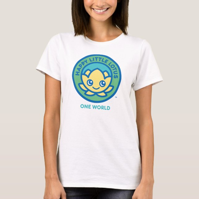 T-shirt ONE WORLD, Happy Little Lotus HLL_05 (Devant)