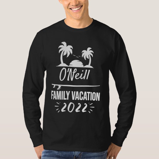 T-shirt O'NEILL Family Vacation Tropical Group Trip Beach (Devant)