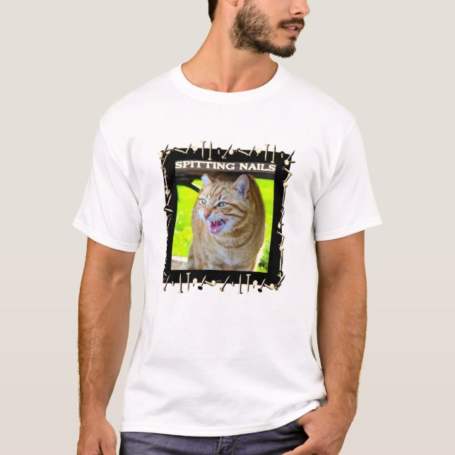 T-shirt Ongles à cracher (lumière) (Devant)