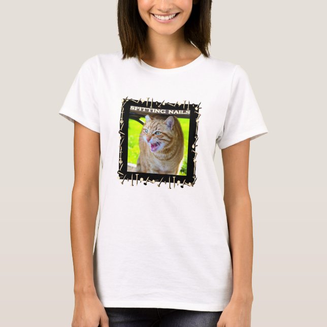 T-shirt Ongles à cracher (lumière) (Devant)