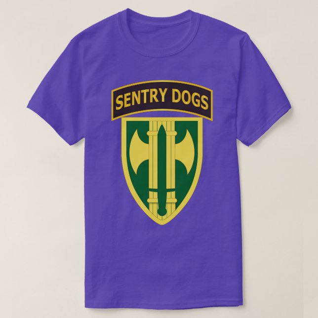 T-shirt Onglet Chiens de sentinelle de la 18e brigade du d (Design devant)