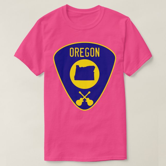 T-shirt Onglet de guitare de l'Oregon (Design devant)