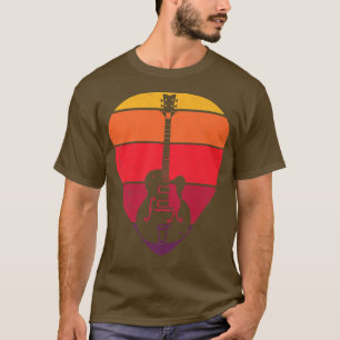 T-shirt Onglet de guitare électrique rétro