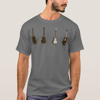 T-shirt Onglet de guitare Pour Guitariste Retro Vintage 13