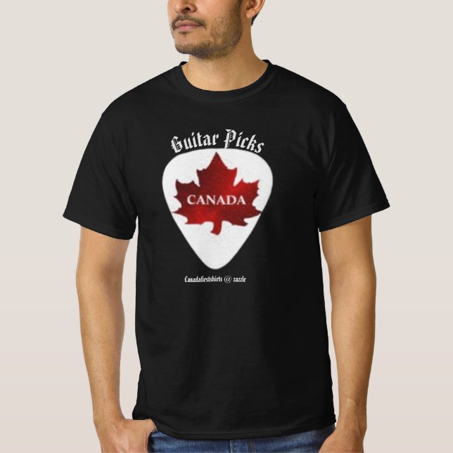 T-shirt Onglets de guitare canadiens (Devant)