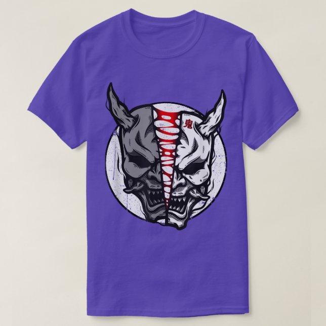T-shirt Oni Demon Japanese Devil 898 (Design devant)
