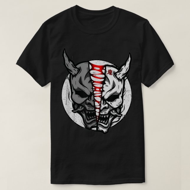 T-shirt Oni Demon Japonais diable (Design devant)