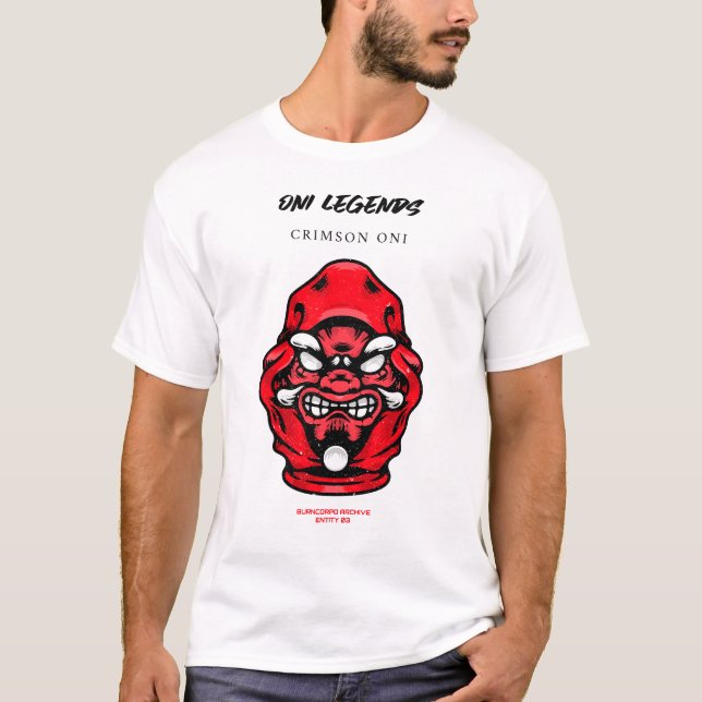 T-shirt Oni Legends – Crimson Oni | BurnCorpo Archive (Devant)