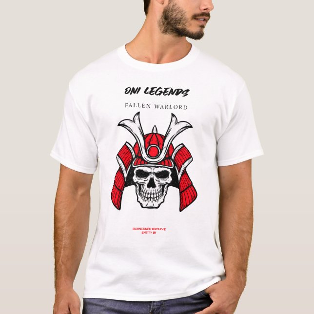 T-shirt Oni Legends – Fallen Warlord | BurnCorpo (Devant)