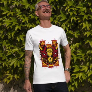 T-shirt Oni masqué au crâne