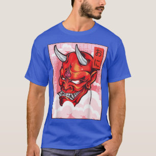 T-shirt Oni Masque Demon Masque Yokai Kawaii Japonais Esth