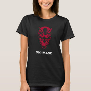 T-shirt Oni Masque japonais visage démon Diable Ronin