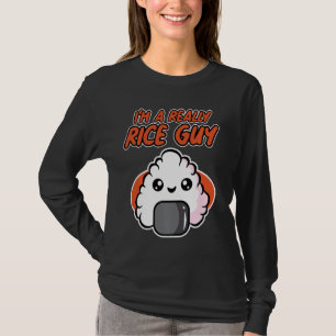 T-shirt Onigiri Pour Hommes & Femmes Je suis un vrai type