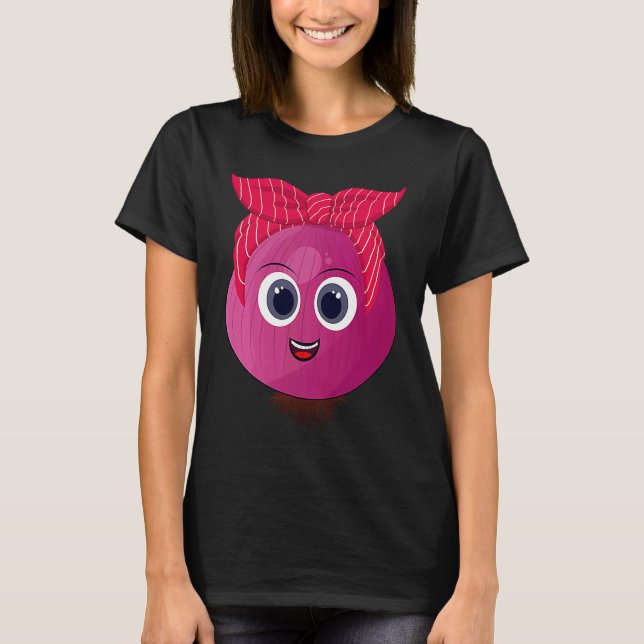 T-shirt Onion Mom Fruit Vegetable Mothers' Day Gardener (Devant)