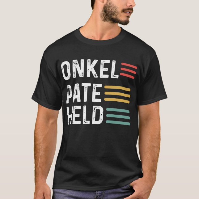 T-shirt Onkel Pate Tenue Patenonkel Patenkind Neffe Nichte (Devant)