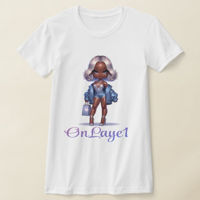 T-shirt "OnLaye1" féminin Bella+Canvas mince (Poser)