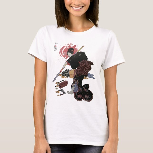 T-shirt Onna-Bugeisha Ishi-jo (Devant)