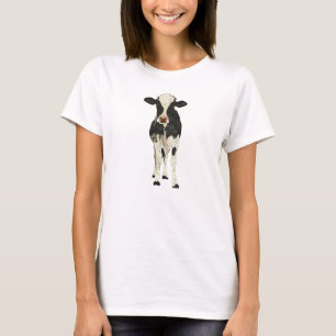 T-shirt Onyx et vache d'ivoire