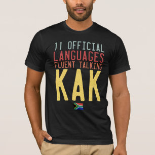 T-shirt Onze langues officielles Afrique du Sud Talk Kak