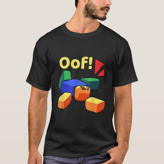 T-shirt Oof Funny Blox Noob Gamer Cadeaux Pour Les Joueurs (Devant)