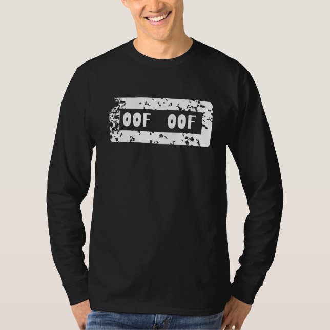 T-shirt Oof Oof Blox Gamer Noob Streamer Jeux de mème Joke (Devant)