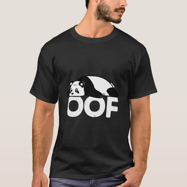T-shirt Oof Pour Panda Gamer (Devant)