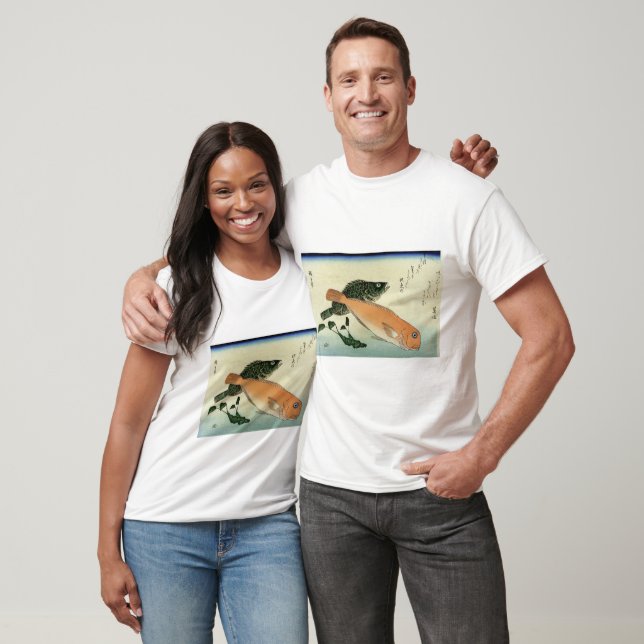 T-shirt Oomon-hata & Shiro-amadai - Impression de poisson  (Unisexe)