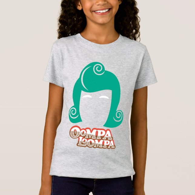 T-Shirt Oompa Loompa Graphique de cheveux (Devant)