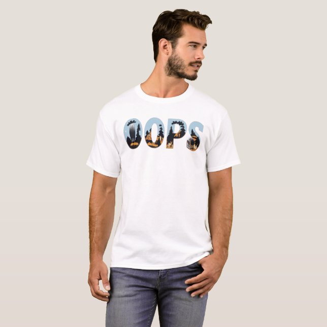T-shirt Oops - Jouer Graphic Nature Tee (Devant entier)