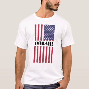 T-shirt Oorah de drapeau américain