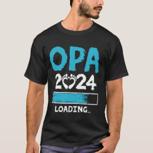 T-shirt Opa 2024 Chargement du nouveau grand-père grand-pè