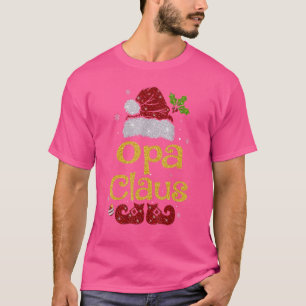 T-shirt Opa Claus Chemise Santa Chapeau Correspondant Fami