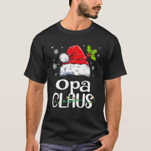 T-shirt Opa Claus Drôle Grand-mère Père Noël Pyjamas Noël 