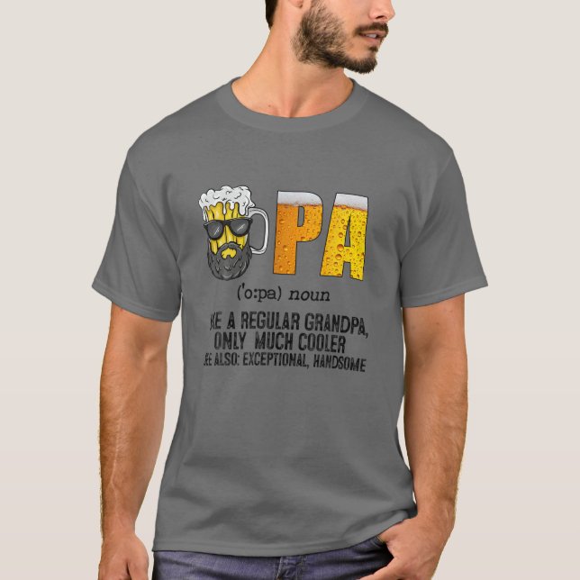 T-shirt Opa Comme Un Grand-Père Régulier Seulement Beaucou (Devant)