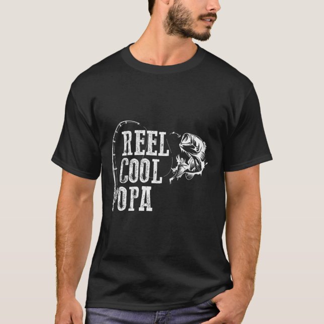 T-shirt Opa Cool de rouleaux de pêche (Devant)