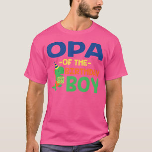 T-shirt Opa De L'Anniversaire Pour Garçon Saurus Rex Dinos