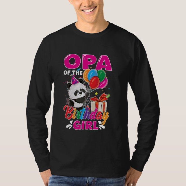 T-shirt Opa De L'Ours Panda Anniversaire Amoureux des anim (Devant)