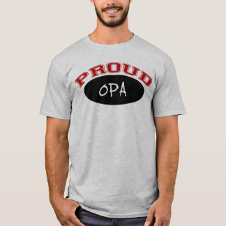 T-shirt Opa fier (noir et rouge)