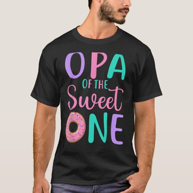 T-shirt Opa of the Sweet one Grand-père 1er anniversaire f (Devant)