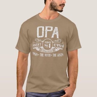 T-shirt Opa personnalisé pour hommes meilleur non