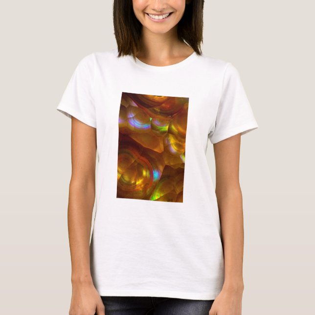T-shirt Opale de feu orange iridescente (Devant)